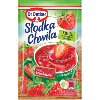 Dr Oetker Słodka Chwila Strawberry Flavoured Jelly with Pieces of Fruits 31,5g