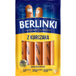 Parówki Berlinki z Kurcząt Morliny 250g Animex