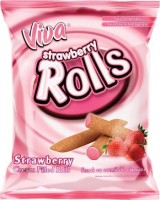 Viva Rolls Filled with Strawberry Cream 100g