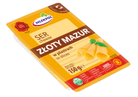 Ser Żółty Złoty Mazur Plastry 150g Mlekpol