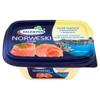 Serek Topiony Norweski z łososiem i Koprem Kubek 150g Mlekpol