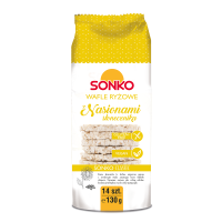 Wafle Ryżowe ze Słonecznikiem 130g Sonko
