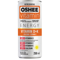 Oshee Vitamin Energy D+K Mint Lime Lemon Flavour Carbonated Drink 250ml
