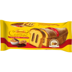 Ciasto Drożdżowe z Kremem Czekoladowo-Karmelowym - Cozonac Cu Crema Caramel Si Ciocolata 450g Boromir