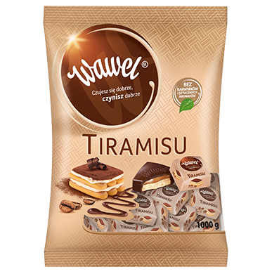 Wawel Tiramisu Stuffed Chocolates – Milk & Coffee Filling, Poland 500g / 17.6oz