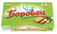 Wafelki z Nadzieniem z Orzecha Laskowego Borovets 550g