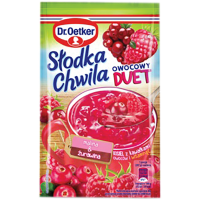 Kissel Słodka Chwila Duet Raspberry Cranberry 32g Dr Oetker