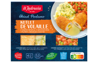 Kotlet de Volaille z Masłem z Marchewka z Groszkiem i Puree Ziemniaczanym 400g u Jędrusia
