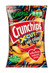 Crunchips X-Cut Hot Chili Potato Crisps 140g Lorenz