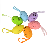 Jajka Nakrapiane z Zawieszkami mix Kolorów 6szt. Arpex