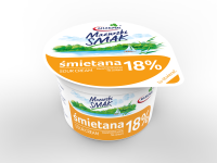 Śmietana Mazurski Smak 18% 200g Mlekpol